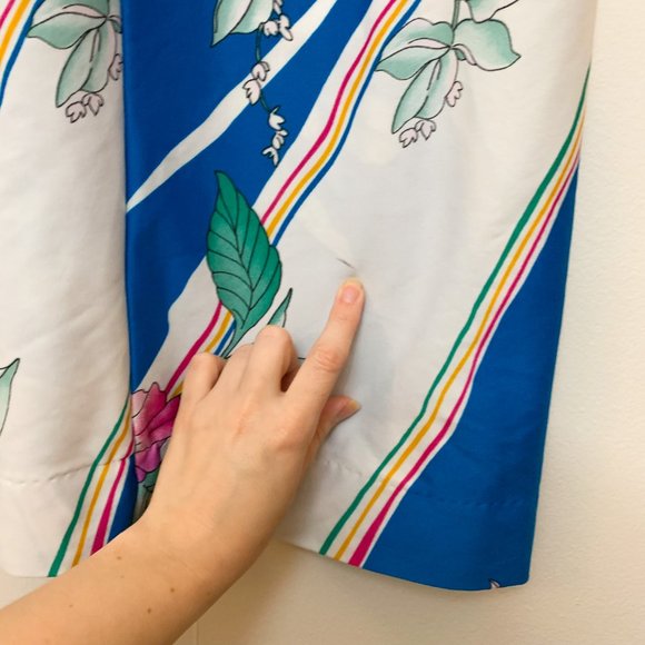Vintage Hilo Hatties Hawaiian Floral House Dress Tropical Aloha, Size Small - Picture 8 of 11